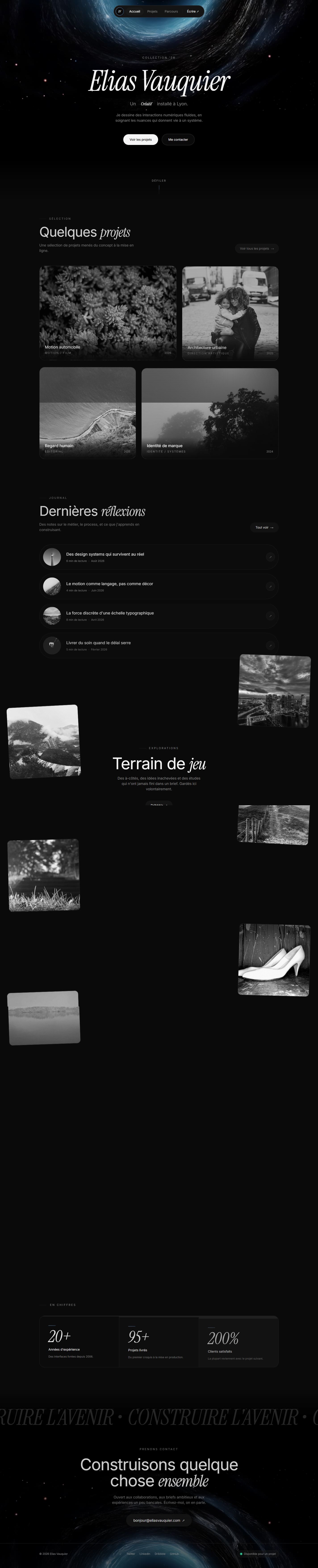 Le site Elias Vauquier en une vue